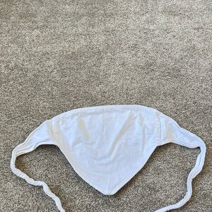 Zara White Kids Bib with Tie Straps